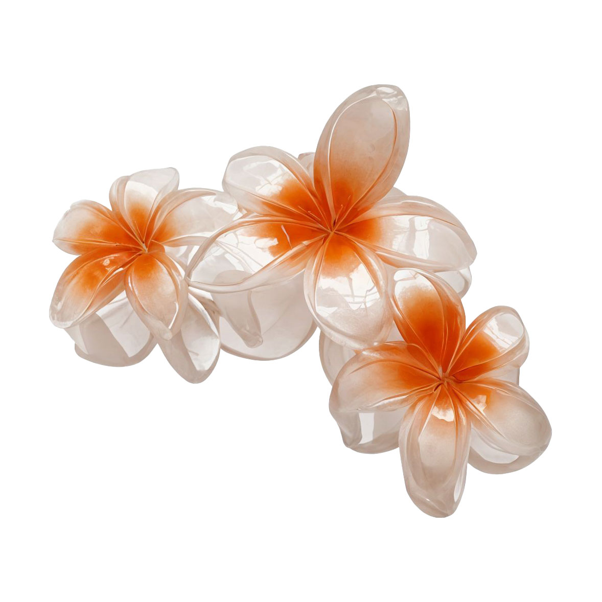 Заколка для волосся квітка, помаранчева, 1 шт (E25092629)